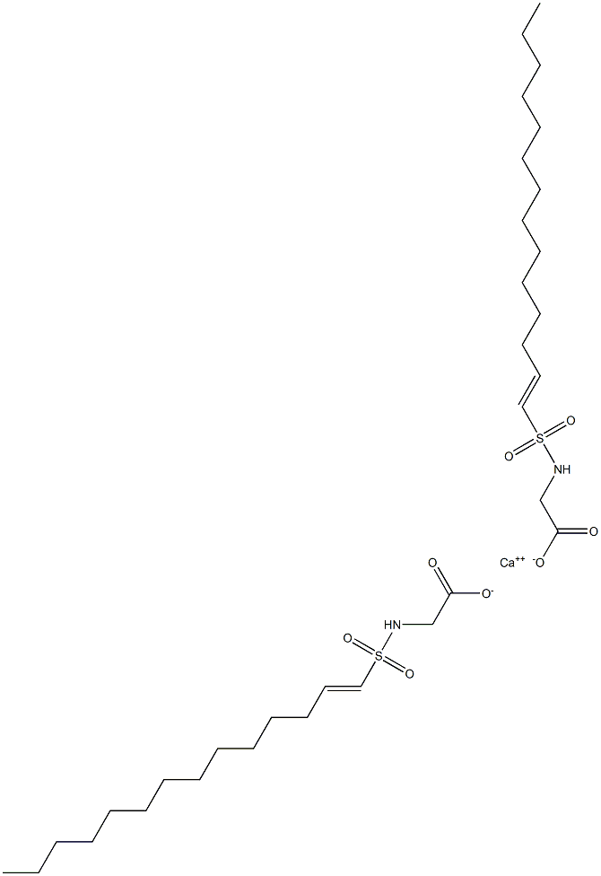 Bis[N-(1-tetradecenylsulfonyl)glycine]calcium salt Struktur