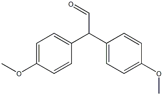 Bis(4-methoxyphenyl)acetaldehyde Struktur