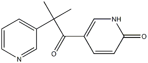 5-[2,2-Dimethyl-1-oxo-2-(3-pyridinyl)ethyl]pyridin-2(1H)-one Struktur