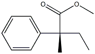 [R,(-)]-2-Ethyl-2-phenylpropionic acid methyl ester Struktur