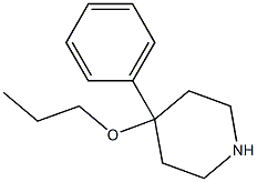 4-Phenyl-4-propoxypiperidine Struktur