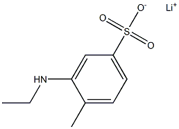 3-Ethylamino-4-methylbenzenesulfonic acid lithium salt Struktur