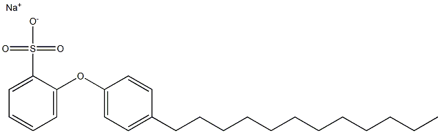 2-(4-Dodecylphenoxy)benzenesulfonic acid sodium salt Struktur