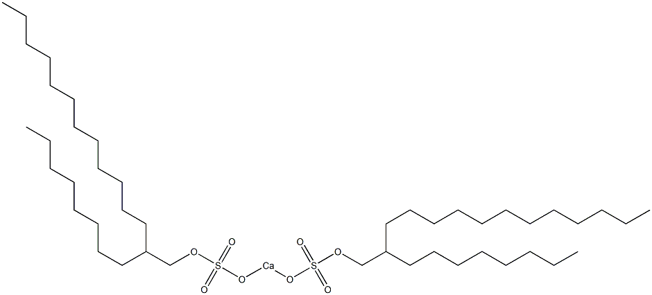 Bis(2-octyltetradecyloxysulfonyloxy)calcium Struktur