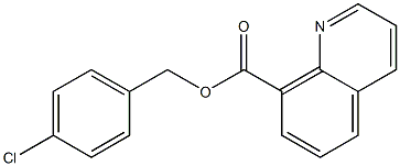 Quinoline-8-carboxylic acid 4-chlorobenzyl ester Struktur