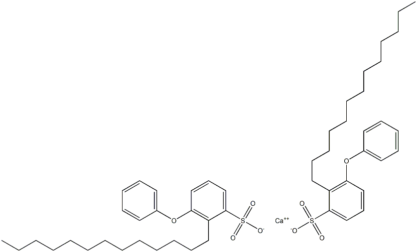 Bis(3-phenoxy-2-tridecylbenzenesulfonic acid)calcium salt Struktur