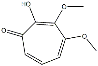 3,4-Dimethoxy-2-hydroxy-2,4,6-cycloheptatrien-1-one Struktur