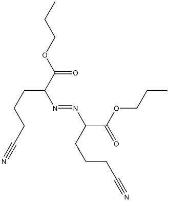 2,2'-Azobis(5-cyanovaleric acid)dipropyl ester Struktur