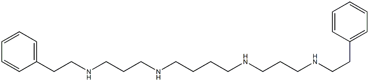 N,N'-Bis[3-[(2-phenylethyl)amino]propyl]-1,4-butanediamine Struktur