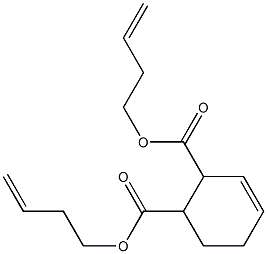 3-Cyclohexene-1,2-dicarboxylic acid bis(3-butenyl) ester Struktur