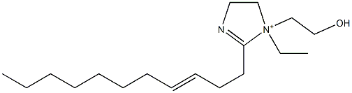 1-Ethyl-1-(2-hydroxyethyl)-2-(3-undecenyl)-2-imidazoline-1-ium Struktur