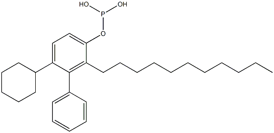 Phosphorous acid cyclohexylphenyl(2-undecylphenyl) ester Struktur