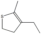 4,5-Dihydro-3-ethyl-2-methylthiophene Struktur