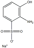 2-Amino-3-hydroxybenzenesulfonic acid sodium salt Struktur