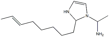 1-(1-Aminoethyl)-2-(6-octenyl)-4-imidazoline Struktur