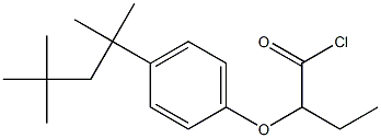 2-[4-(1,1,3,3-Tetramethylbutyl)phenoxy]butyryl chloride Struktur