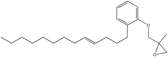 2-(4-Tridecenyl)phenyl 2-methylglycidyl ether Struktur