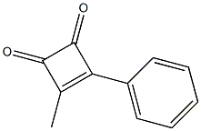 4-Methyl-3-phenyl-3-cyclobutene-1,2-dione Struktur