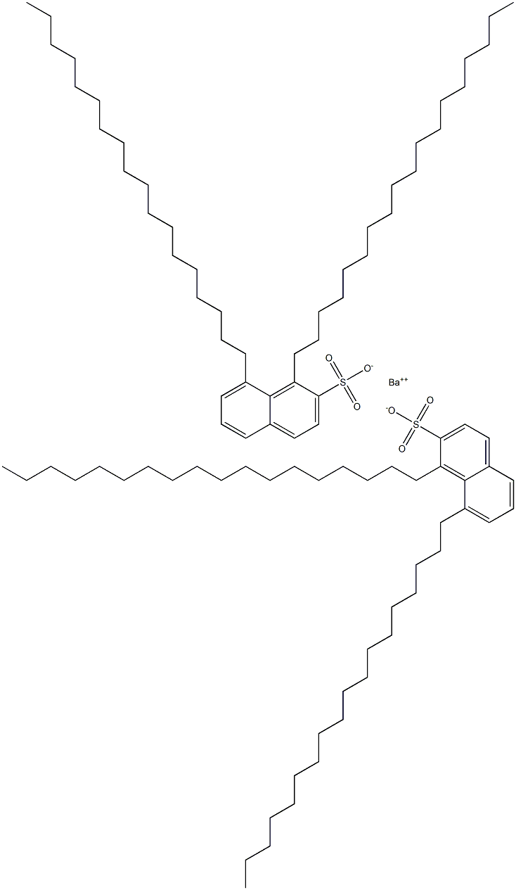 Bis(1,8-dioctadecyl-2-naphthalenesulfonic acid)barium salt Struktur