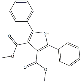 2,5-Diphenyl-1H-pyrrole-3,4-dicarboxylic acid dimethyl ester Struktur