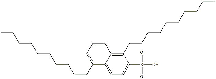 1,5-Didecyl-2-naphthalenesulfonic acid Struktur