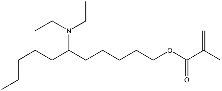 Methacrylic acid 6-(diethylamino)undecyl ester Struktur