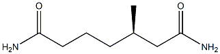 [R,(+)]-3-Methylheptanediamide Struktur