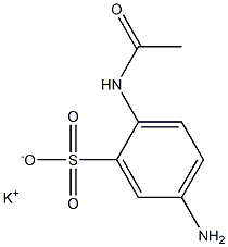 2-Acetylamino-5-aminobenzenesulfonic acid potassium salt Struktur