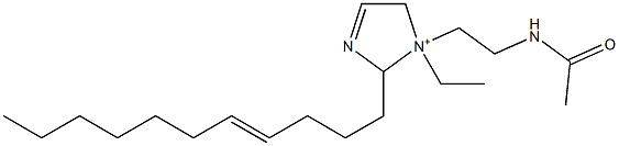 1-[2-(Acetylamino)ethyl]-1-ethyl-2-(4-undecenyl)-3-imidazoline-1-ium Struktur