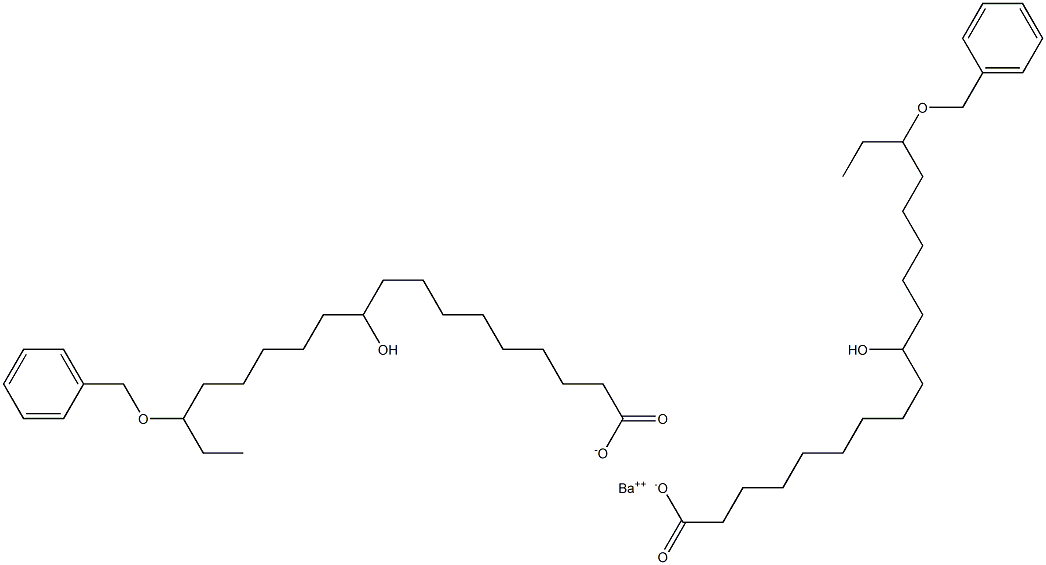 Bis(16-benzyloxy-10-hydroxystearic acid)barium salt Struktur