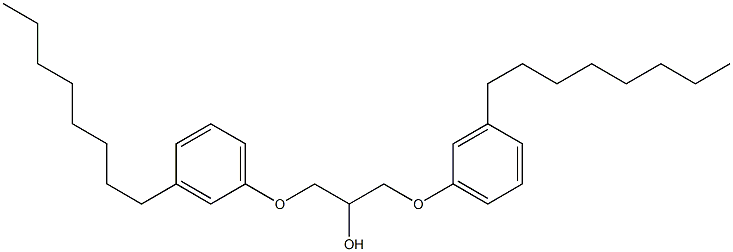 1,3-Bis(3-octylphenoxy)-2-propanol Struktur