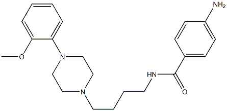 N-[4-[4-(2-Methoxyphenyl)-1-piperazinyl]butyl]-4-aminobenzamide Struktur