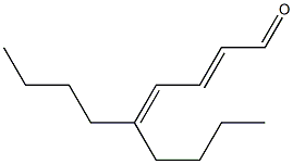 5-Butyl-2,4-nonadienal Struktur