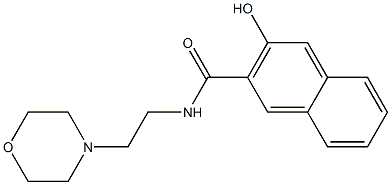 3-Hydroxy-N-[2-(4-morpholinyl)ethyl]-2-naphthalenecarboxamide Struktur