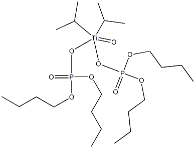 Titanic acid diisopropylbis(dibutoxyphosphinyl) ester Struktur