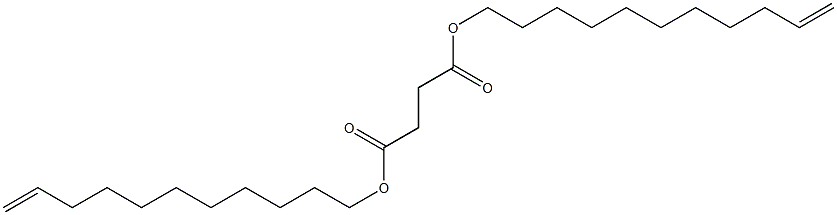 Succinic acid di(10-undecenyl) ester Struktur