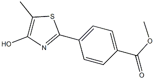 4-(4-Hydroxy-5-methyl-2-thiazolyl)benzoic acid methyl ester Struktur