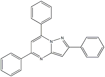 2-Phenyl-5,7-diphenylpyrazolo[1,5-a]pyrimidine Struktur