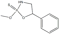 Tetrahydro-2-methoxy-5-phenyl-1,3,2-oxazaphosphole 2-sulfide Struktur