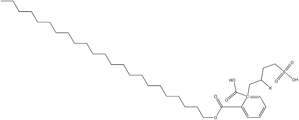 Phthalic acid 1-tricosyl 2-(2-potassiosulfobutyl) ester Struktur