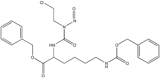 1-(2-Chloroethyl)-1-nitroso-3-[5-[[(benzyloxy)carbonyl]amino]-1-[(benzyloxy)carbonyl]pentyl]urea Struktur