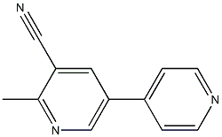 2-Methyl-5-(4-pyridinyl)pyridine-3-carbonitrile Struktur