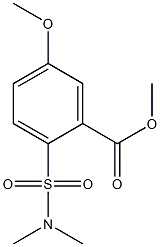 2-(N,N-Dimethylsulfamoyl)-5-methoxybenzoic acid methyl ester Struktur