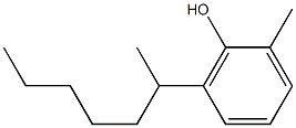 2-Methyl-6-(1-methylhexyl)phenol Struktur