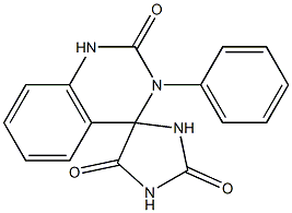 3-Phenyl-1,2-dihydrospiro[quinazoline-4(3H),4'-imidazolidine]-2,2',5'-trione Struktur