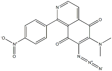 6-Dimethylamino-7-azido-1-(4-nitrophenyl)isoquinoline-5,8-dione Struktur