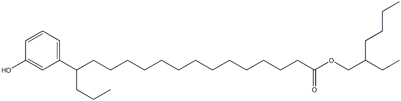 15-(3-Hydroxyphenyl)stearic acid 2-ethylhexyl ester Struktur