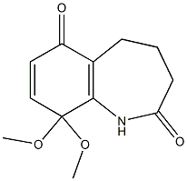 3,4,5,9-Tetrahydro-9,9-dimethoxy-1H-1-benzazepine-2,6-dione Struktur