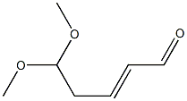 5,5-Dimethoxy-2-penten-1-al Struktur