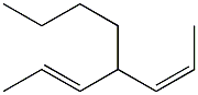 (2E,5Z)-4-Butyl-2,5-heptadiene Struktur